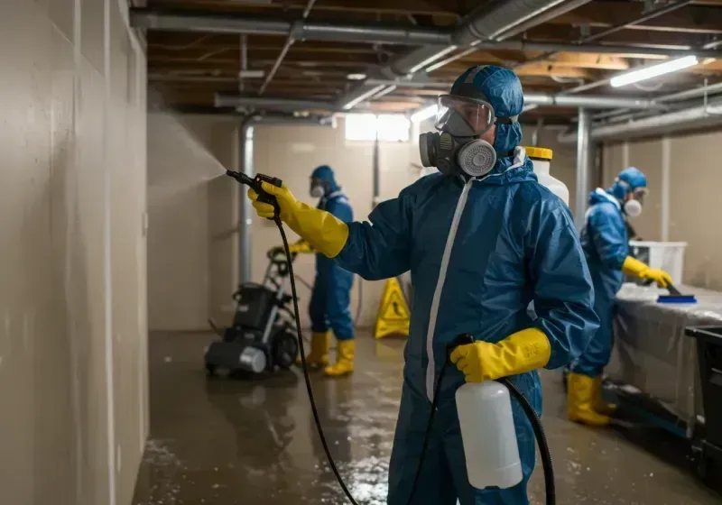 Basement Sanitization and Antimicrobial Treatment process in Mason, TX